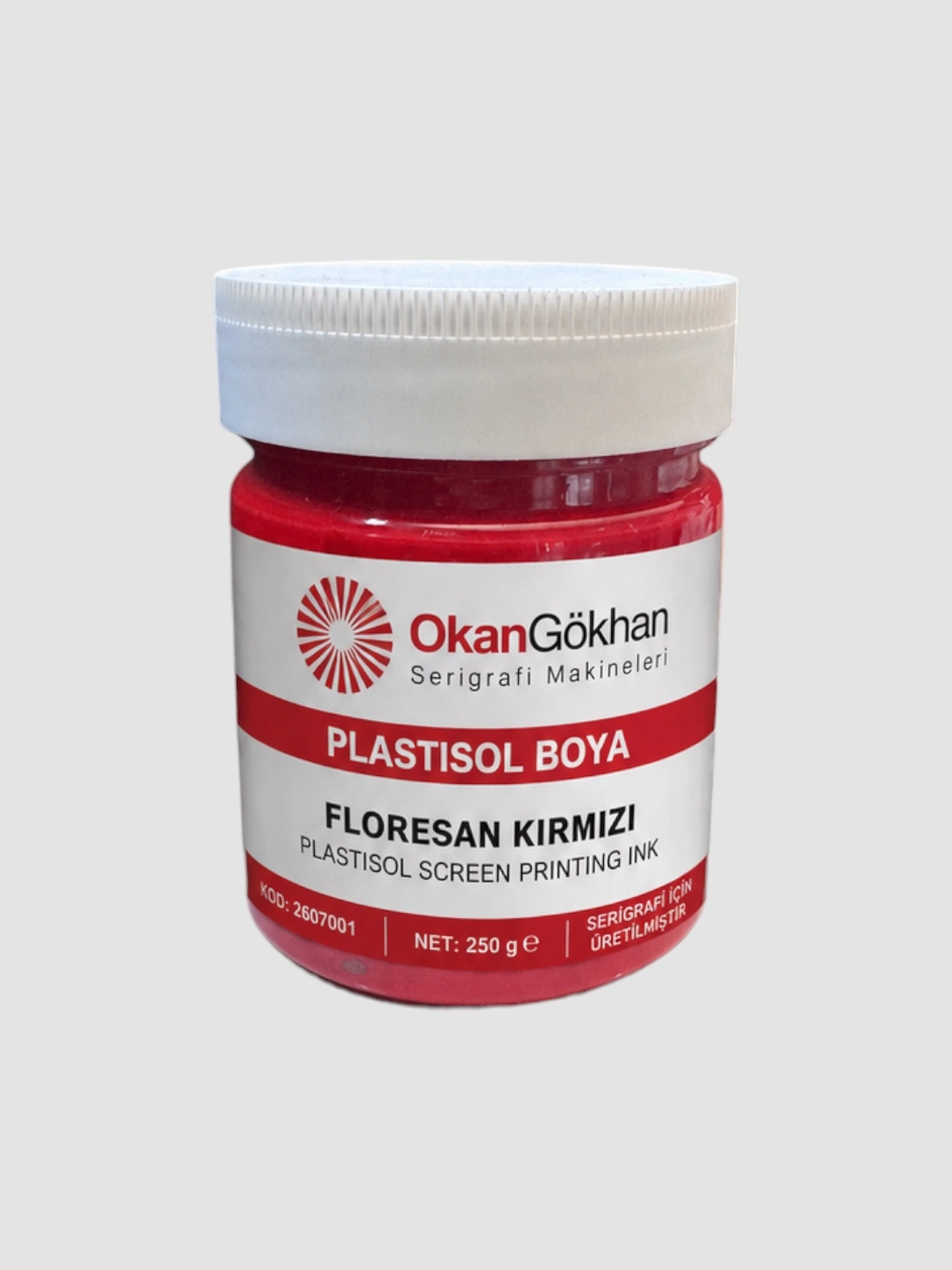Plastisol floresan tekstil baskı boyası 1 KG